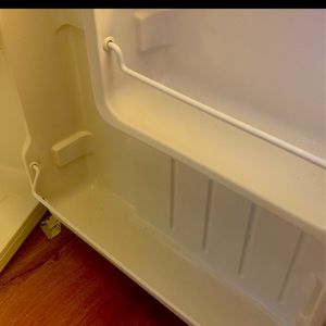 Mini black and white fridge write on easy to wipe off